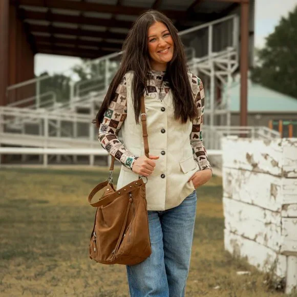 Wrangler Large Hobo Purses and Handbags for Women with Buckle and Fringe Zipper